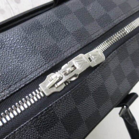 Authentic Louis Vuitton Damier Graphite Porte Document Voyage Brief Case Bag Men - Picture 12 of 16